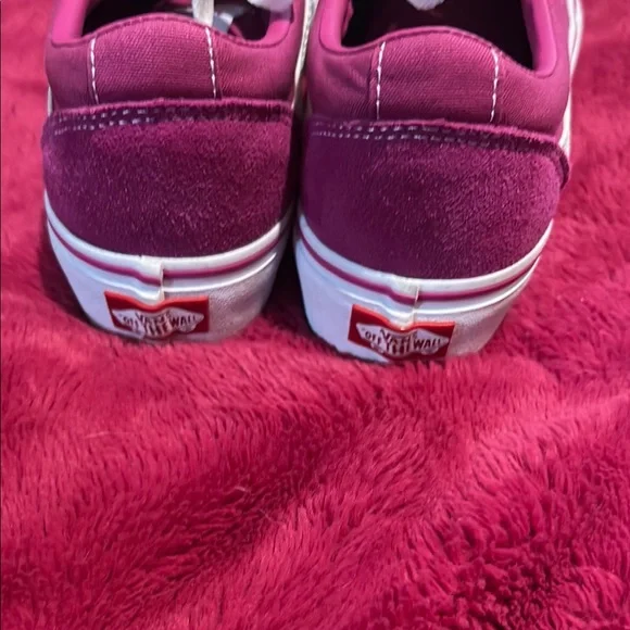 Vans Pink and White Classic Sneakers - Picture 5 of 6